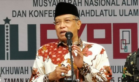 Ketua Umum PBNU KH Said Aqil Siradj saat membuka NU Expo 2019 di Banjar Jawa Barat