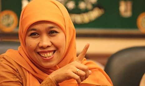 Ketua Umum Pimpinan Pusat Muslimat Nahdlatul Ulama Khofifah Indar Parawansa