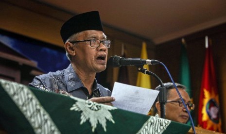 Ketua Umum Pimpinan Pusat (PP) Muhammadiyah Haedar Nashir. 