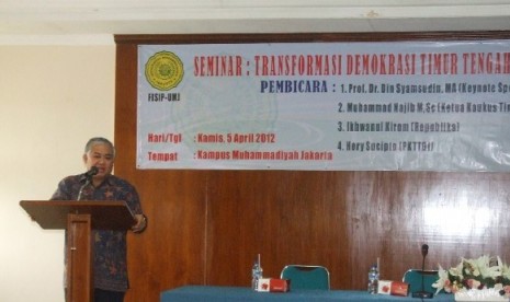 Ketua Umum PP Muhammadiyah, Prof Dr Din Syamsudin