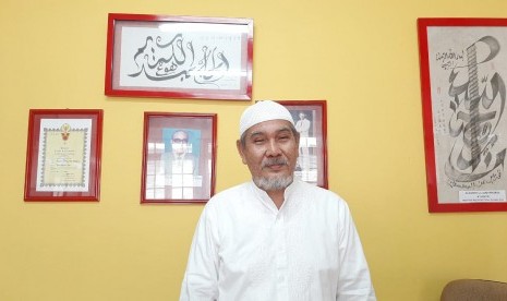 Ketua Yayasan Haji Karim Oei, Ali Karim Oei di Masjid Lautze, Jalan Lautze, Kelurahan Karang Anyar, Sawah Besar, Jakarta Pusat, Ahad (11/8).