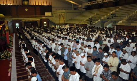 Ketum PBNU KH Said Aqil Sirodj pimpin shalat ghaib bagi korban Hercules jatuh, Rabu (2/7).