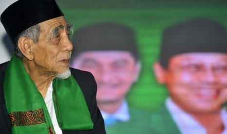 Ketua Majelis Syariah PPP, KH Maimoen Zubair (Antara/Puspa Perwitasari)