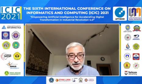 Keynote spekear The Sixth ICIC (International Conference on Informatics and Computing) 2021, Prof Ismail Khalil, Deputy Head of the Institute of Telecooperation, Johannes Kepler University Linz, Austria. Dengan tema yang dibawakan berjudul “Intelligence in the Age of Artificial Intelligence”.