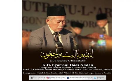 KH Syamsul Hadi Abdan wafat.