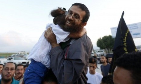 Khader Adnan, tahanan Palestina yang mogok makan selama 55 hari akhirnya dibebaskan Israel (Ilutrasi)