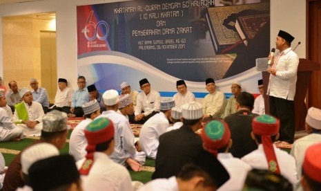 Khatam Alquran pada HUT ke-60 Bank Sumselbabel, Senin (6/11)