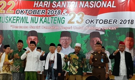 Kiai Ma'ruf diundang memberi tausyiah sebagai Mustasyar PB Nahdatul Ulama (NU).