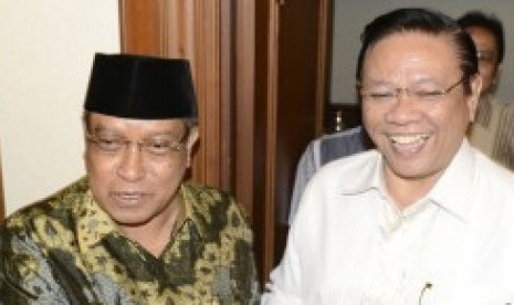 Kiai Said Aqil Siroj dan Agung Laksono