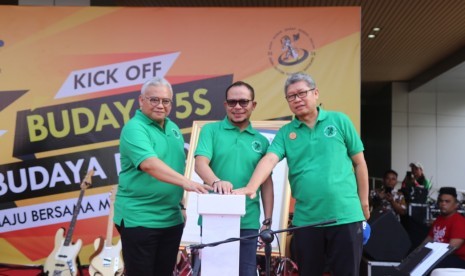  Kick Off 5S di lingkungan Kementerian Ketenagakerjaan, Jumat (18/10).