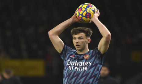 Kieran Tierney dari Arsenal. Newcastle United sedang merencanakan kepindahan Kieran Tierney pada musim panas nanti.