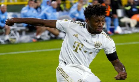  Gelandang Bayern Muenchen, Kingsley Coman, yang diminati Real Madrid.