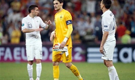 Kiper timnas Prancis Hugo Lloris.