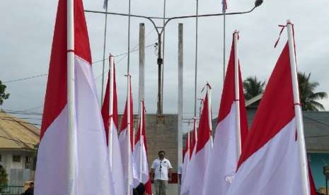 Kirab Satu Negeri di Merauke, Papua, Ahad (16/9). 