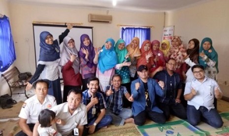 Klini RBG Rumah Zakat Yogyakarta mengadakan pelatihan internal untuk meningkatkan semangat setelah libur Lebaran, Rabu (5/7).