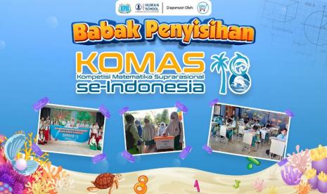 Klinik Pendidikan MIPA (KPM) kembali menggelar Kompetisi Matematika Suprarasional (KOMAS) se-Indonesia ke-18 pada Ahad (19/2/2023). Berbeda dengan perhelatan dua tahun sebelumnya yang bernama KMNR (Kompetisi Matematika Nalaria Realistik) dan KMS, KOMAS tahun ini digelar secara hybrid (daring dan luring) dan diikuti sebanyak 43.433 peserta. 