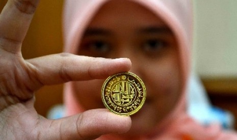 Dinar Dirham: Koin dinar (ilustrasi).