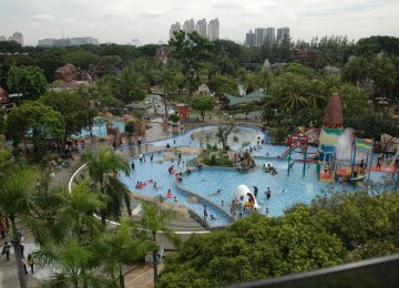 Kolam wisata Ancol (ilustrasi).