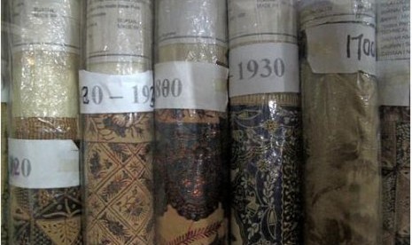 Batik collections of Batik Museum in Yogyakarta.