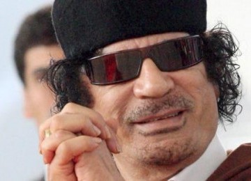 Kolonel Muammar Qaddafi, sang pemimpin Libya.