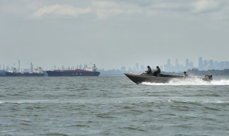 Patroli TNI Angkatan Laut (ilustrasi).