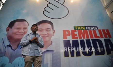 Komandan TKN Fanta Arief Rosyid Hasan. Arief Rosyid Hasan menargetkan 70 persen pemuda di Provinsi Lampung memilih pasangan calon presiden dan calon wakil presiden nomor urut 02.