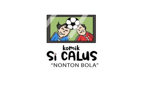 Komik Si Calus : Nonton Bola