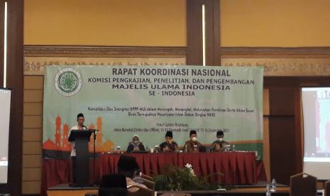 Komisi  Pengkajian,  Penelitian,  dan Pengembangan (KPPP) MUI menyelenggarakan Rakornas selama dua hari, 15-16 Desember 2021.