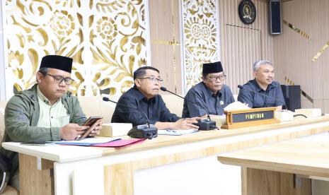 Komisi V DPRD Provinsi Jawa Barat menerima kunjungan kerja Dewan Perwakilan Rakyat Daerah (DPRD) Kabupaten Ciamis.