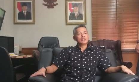 Komisioner Komisi Pemilihan Umum (KPU) Wahyu Setiawan di Kantor KPU RI, Jakarta Pusat, Selasa (2/10).