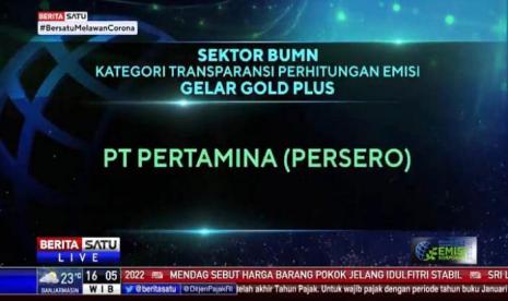 Komitmen PT Pertamina dalam implementasi ESG membuahkan penghargaan.