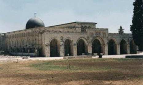 Komplek Masjid Al-Aqsha di Baitul Maqdis, Palestina.