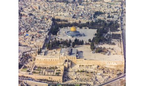 Kompleks Masjid al-Aqsha di Palestina.