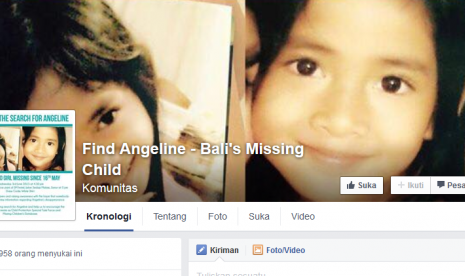 Komunitas Find Angeline di Facebook