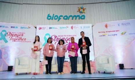 Bio Farma dan Srikandi BUMN bersama mengajak mencegah kanker serviks.