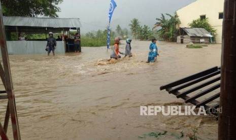 Banjir di Kabupaten Mamuju, Sulawesi Barat. (ilustrasi)