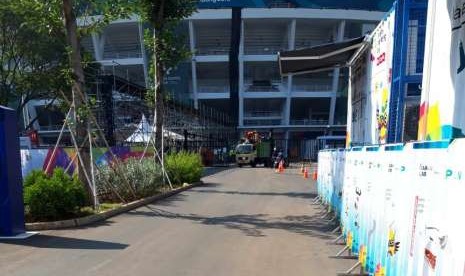 Kondisi dalam dan luar GBK pasca penutupan Asian Games, Senin (3/9)