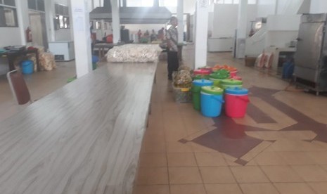 Kondisi dapur di Embarkasi Solo