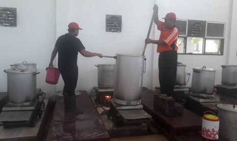 Kondisi dapur di Embarkasi Solo