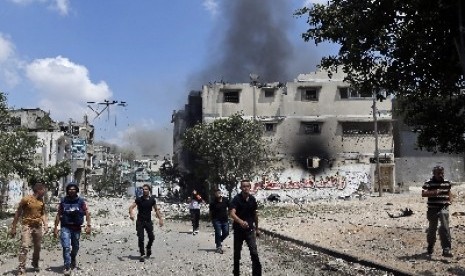 Kondisi Jalur Gaza usai dibombardir militer Israel.