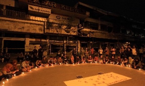 Kondisi Pasar Klewer usai terbakar.