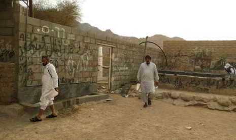 Kondisi Sumur Rawha di Lembah Rawha di tepian Madinah, Sabtu (8/9). Lokasi Lembah Rawha disebutkan dalam hadits sebagai tempat bertalbiyah Isa Almasih Alaihissalam saat hendak berhaji atau berumrah.