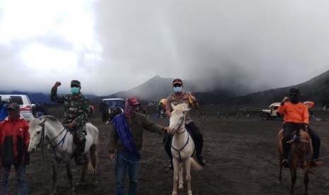 Kondisi terakhir Gunung Bromo, Jumat (15/3).