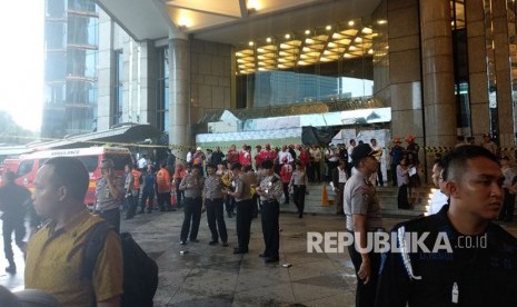 Kondisi terkini Gedung BEI pasca lantai yang roboh, Senin (15/1).