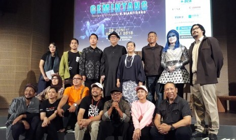 Konferensi pers dan cuplikan pementasan Gemintang, produksi ke-153 Teater Koma yang akan digelar di Graha Bhakti Budaya Taman Ismail Marzuki, Jakarta, 29 Juni sampai 8 Juli 2018.