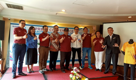 Konferensi pers Electric Jakarta Marathon 2019.