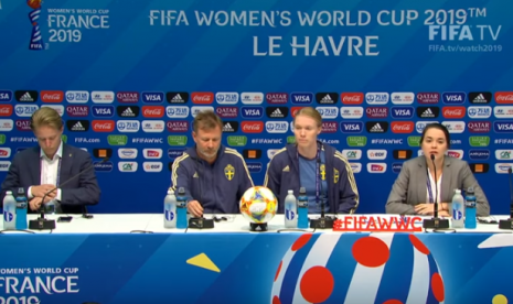 Konferensi pers FIFA Women's World Cup 2019.