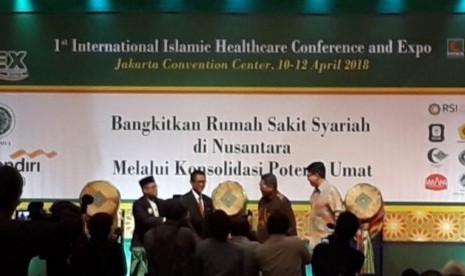 Konferensi pers IHEX 2019 (International Islamic Healthcare Conference and Expo).