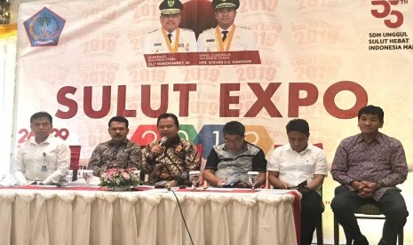 Konferensi pers jelang Sulut Expo 2019 yang akan digelar di Smesco Exhibition & Convention Hall (Jakarta Selatan) Jl. Gatot Subroto Kav.94 Pancoran, Jakarta Selatan. 