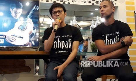 Konferensi pers Konser Akustik Tohpati di Terroire Cofee & Eat, Kamis (8/2). 